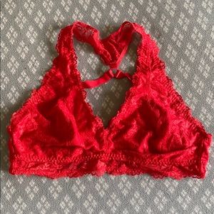 Glitter Red Bralette